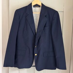 Brooks Brothers Navy Blazer with Gold Buttons